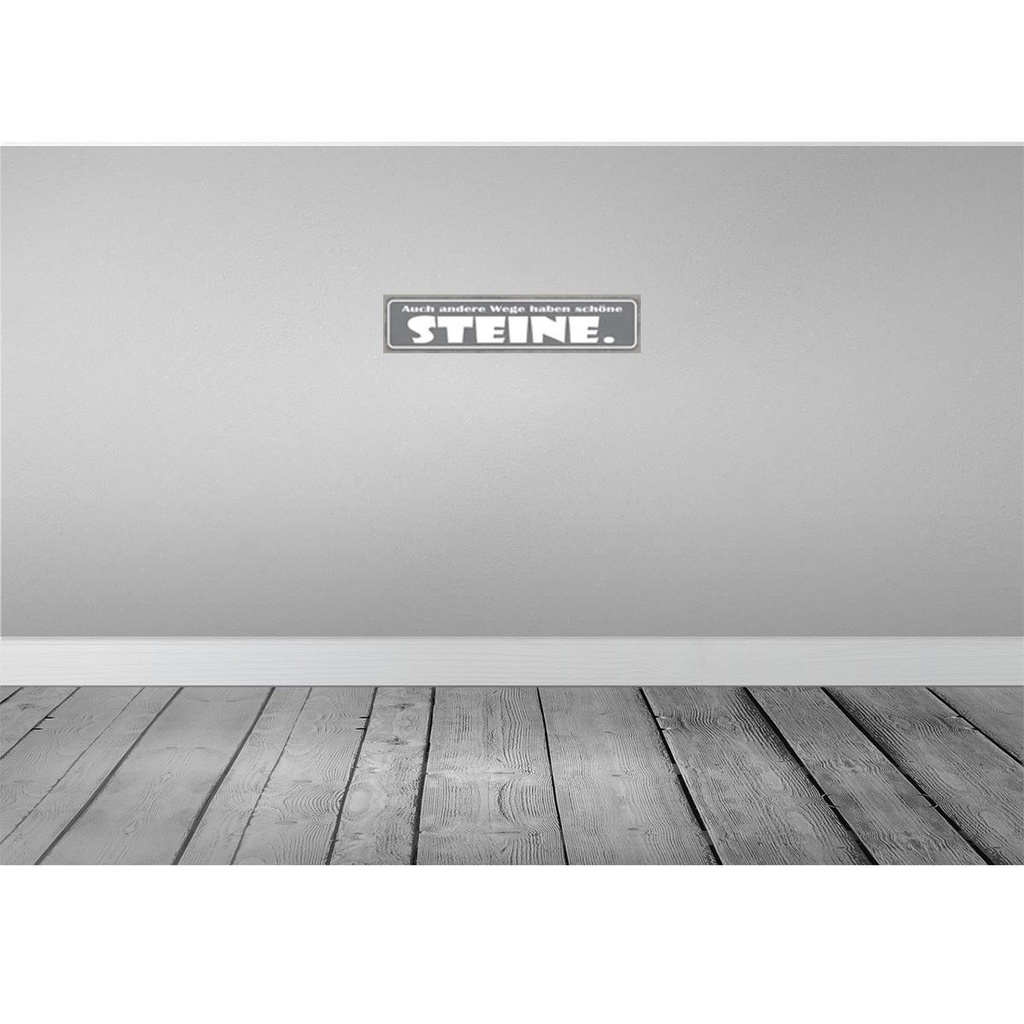[LA-121352] Blechschild 10x46 cm auch andere Wege haben Sterne Dekoration Spruch Zitat Bild 2