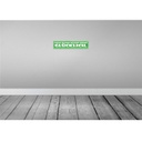 [LA-121387] Blechschild 10x46 cm Geld allein nicht glücklich Dekoration Spruch Zitat Bild 2