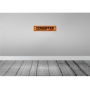 [LA-121402-H] Holzschild 10x46 cm schärfer geht immer Dekoration Bild 2