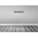 [LA-121410-H] Holzschild 10x46 cm Leben Zeichnen ohne Radiergummi Spruch Zitat Bild 2