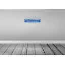 [LA-121412-H] Holzschild 10x46 cm egal was passiert bleib wie bist Spruch Zitat Bild 2