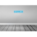 [LA-121427] Blechschild 10x46 cm Du bist mein Lieblingsgedanke Dekoration Spruch Zitat Bild 2