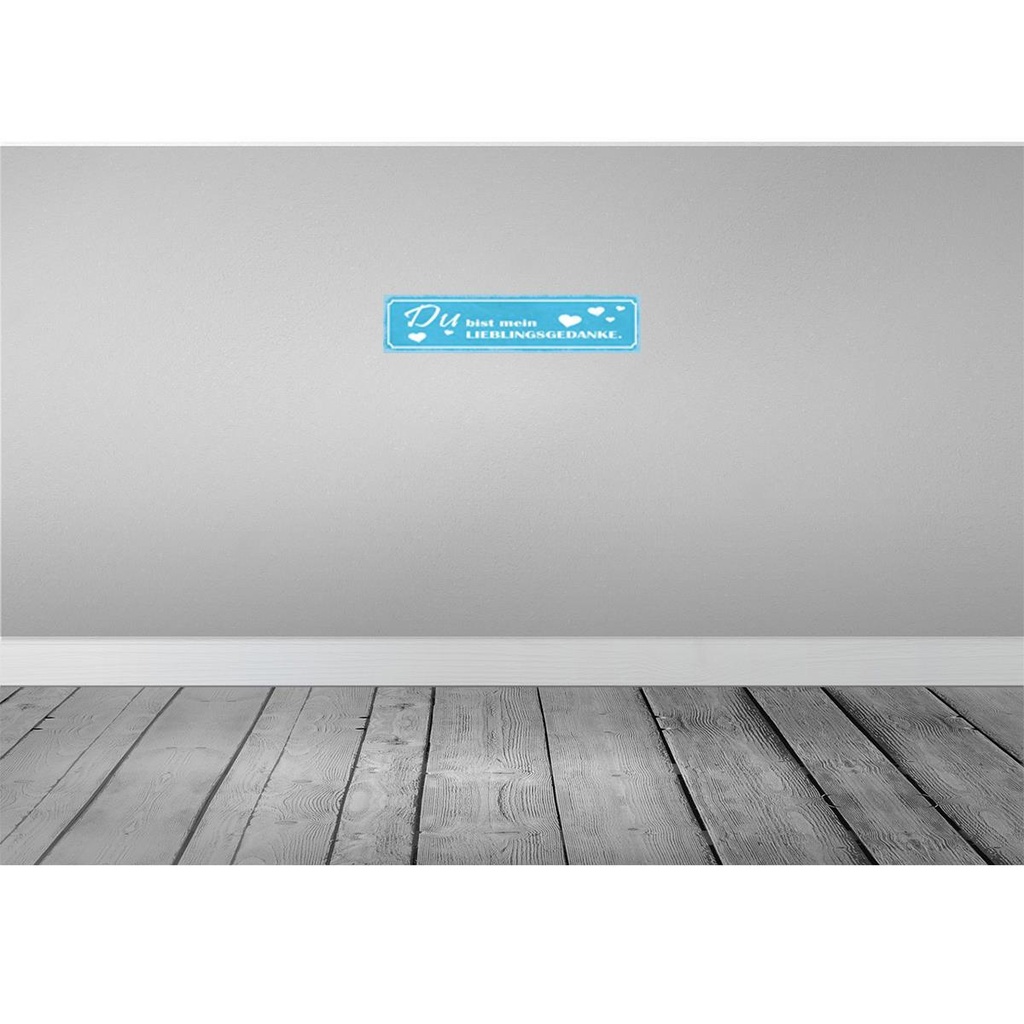 [LA-121427-H] Holzschild 10x46 cm Du bist mein Lieblingsgedanke Dekoration Bild 2