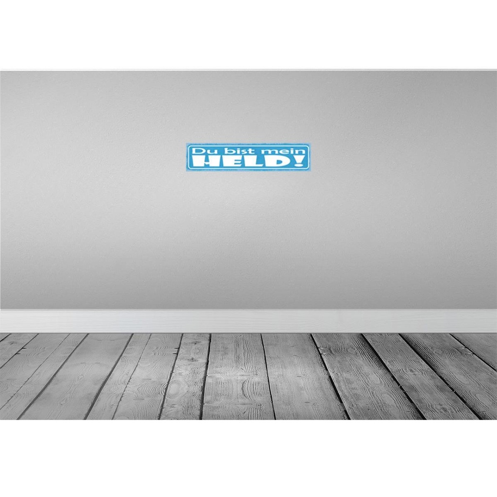 [LA-121438-H] Holzschild 10x46 cm du bist mein Held Dekoration Bild 2