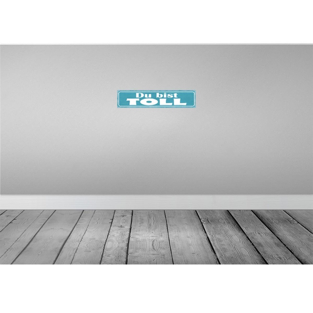[LA-121439-H] Holzschild 10x46 cm Du bist toll Dekoration Bild 2