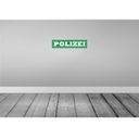 [LA-121476-H] Holzschild 10x46 cm Polizei Beruf Arbeit Bild 2