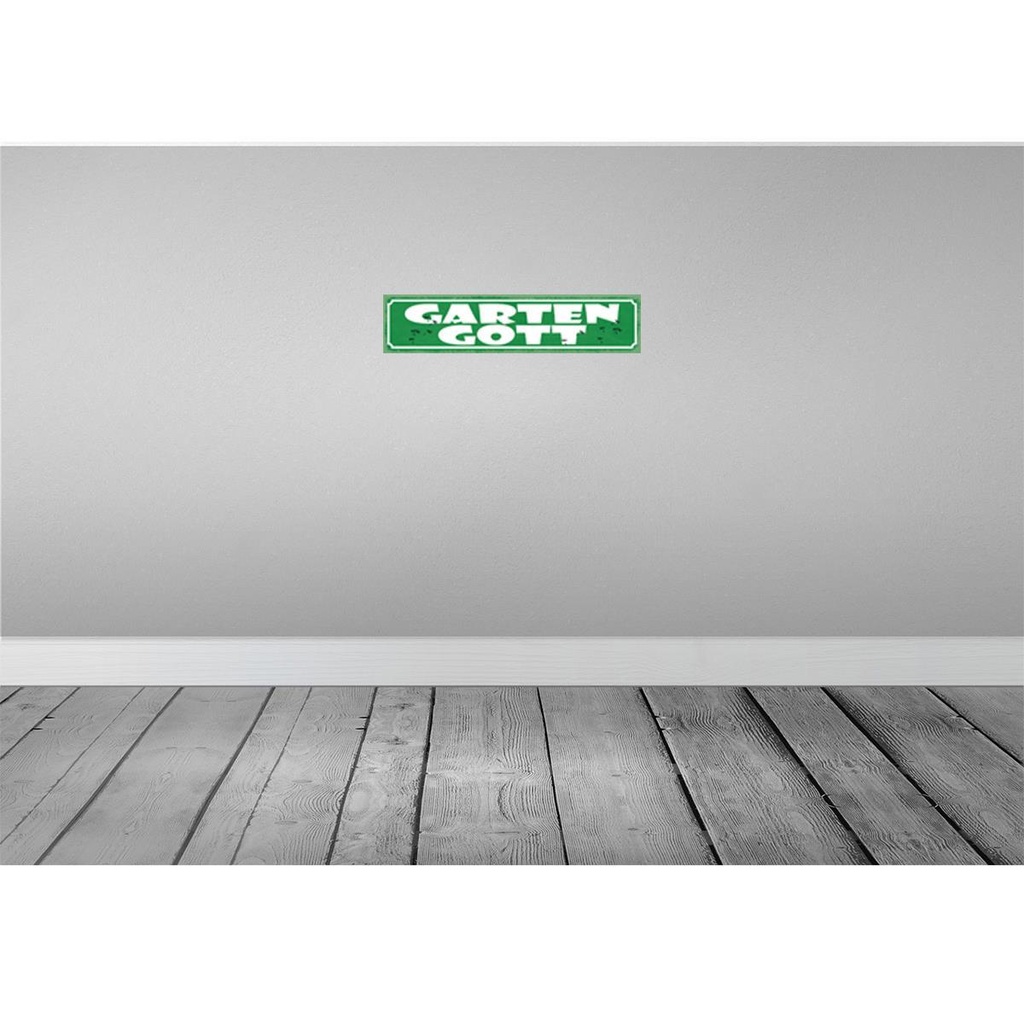 [LA-121490-H] Holzschild 10x46 cm Garten Gott Dekoration Bild 2