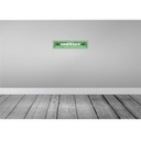 [LA-121523-H] Holzschild 10x46 cm Gratis Unkraut Selbstpflücker Warnschild Hinweisschild Bild 2