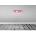 [LA-121524] Blechschild 10x46 cm Girl Boss pink Herz Dekoration Bild 2