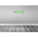 [LA-121534] Blechschild 10x46 cm aus traurigem Arsch kommt nie Dekoration Spruch Zitat Bild 2