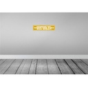 [LA-121535] Blechschild 10x46 cm Scheiße wenn der Furz was wiegt Spruch Zitat Bild 2