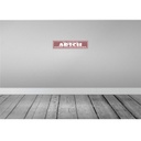 [LA-121536] Blechschild 10x46 cm wer sich wie Arsch benimmt wird Spruch Zitat Bild 2