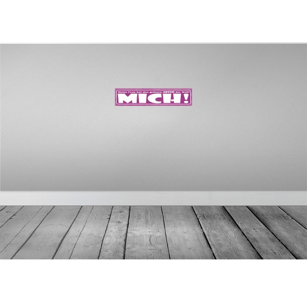 [LA-121538] Blechschild 10x46 cm meine Frau hat geilsten Arsch Männer Frauen Spruch Zitat Bild 2
