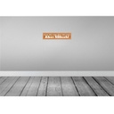 [LA-129408-H] Holzschild 10x46 cm Frech, böse, bellt, hört nicht! Bild 2