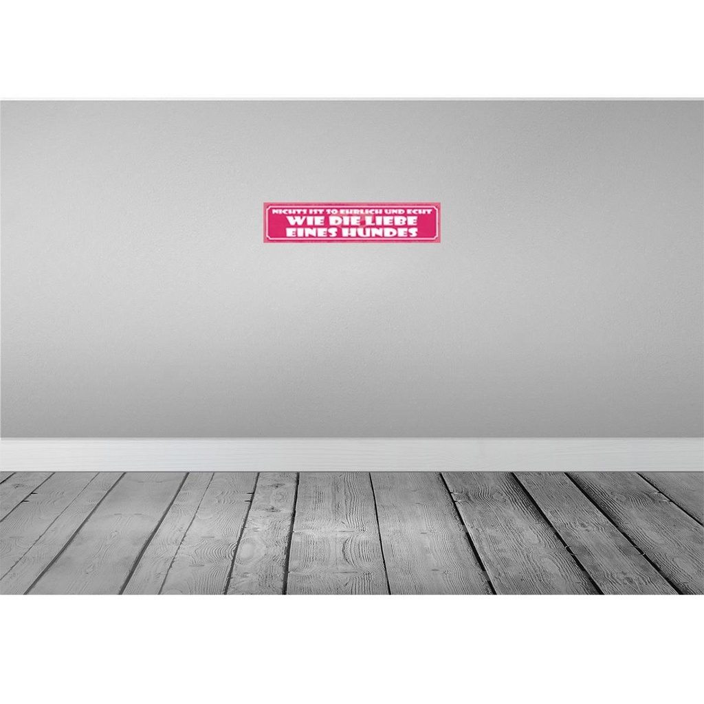 [LA-129416-H] Holzschild 10x46 cm Nichts ist so ehrlich und echt Bild 2