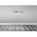 [LA-129480] Blechschild 10x46 cm Die Welt schön weil Du mit drauf Spruch Zitat Bild 2
