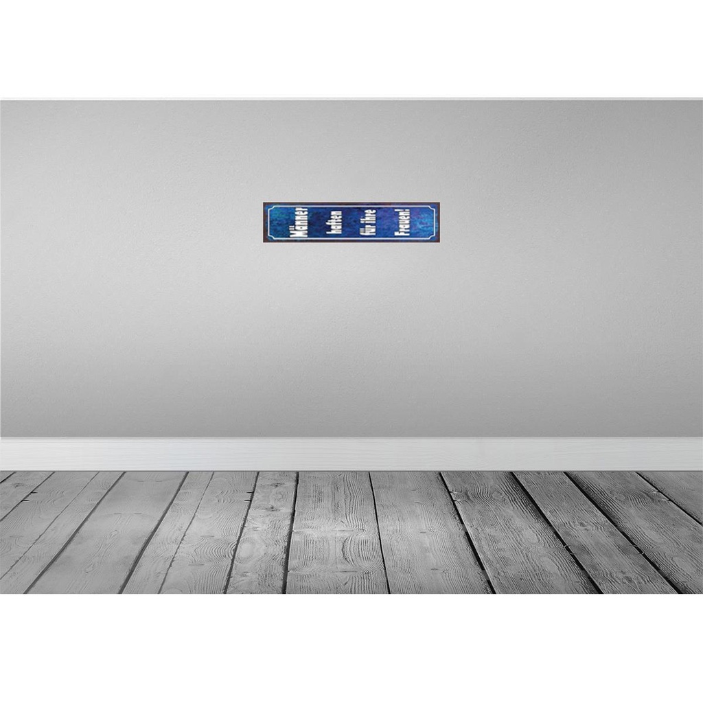 [LA-129496-H] Holzschild 10x46 cm Männer haften für ihre Frauen Bild 2
