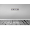 [LA-129544] Blechschild 10x46 cm Achtung Alarmanlage bellt beißt Witz Humor Lustig Spaß Bild 2