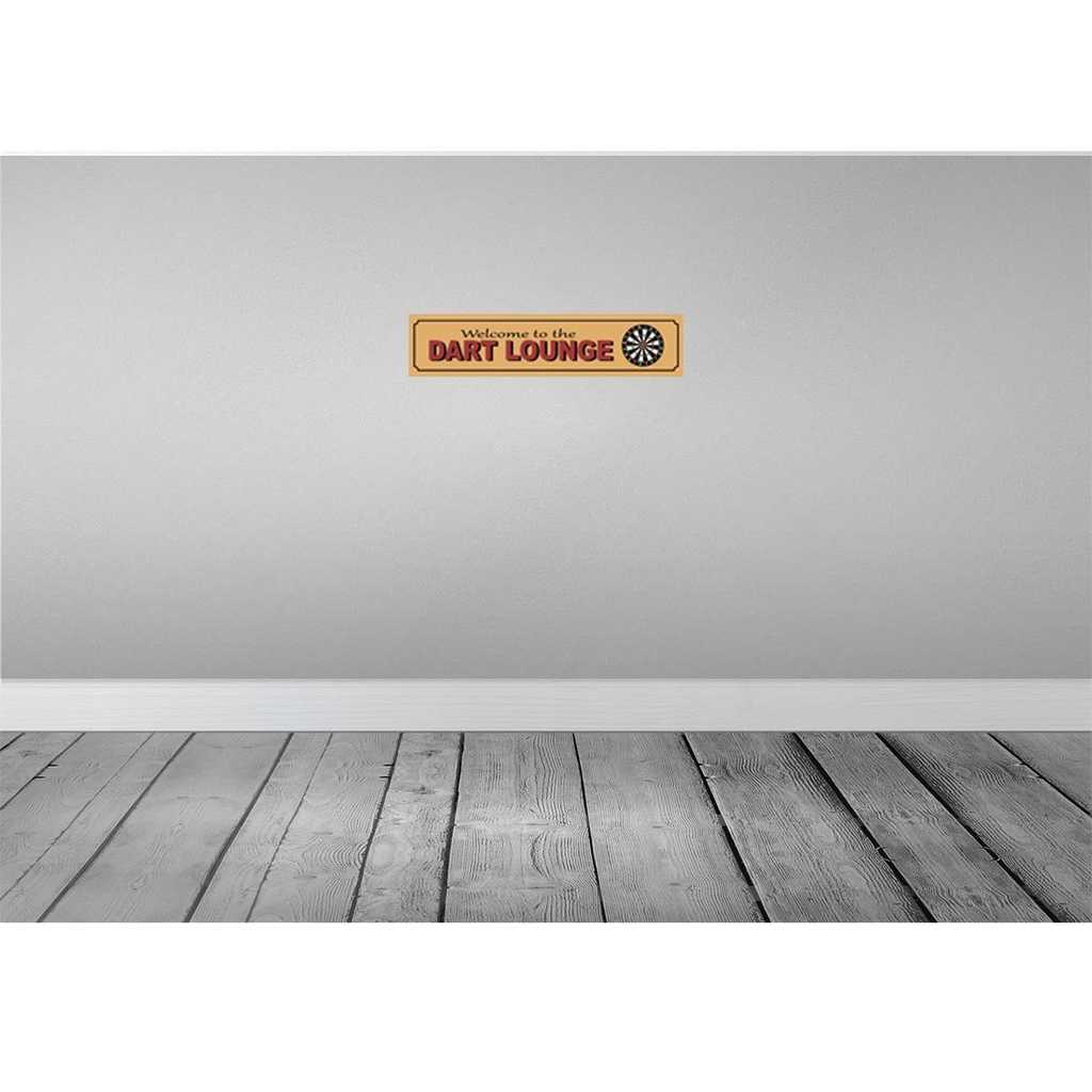 [LA-129578] Blechschild 10x46 cm Welcome to the Dart Lounge Bild 2