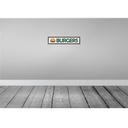 [LA-129582-H] Holzschild 10x46 cm Burger Fast Food Bild 2