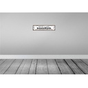 [LA-129593] Blechschild 10x46 cm Das Klo ist besetzt kann länger Spruch Zitat Bild 2
