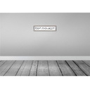 [LA-129595-H] Holzschild 10x46 cm Fickt-euch-Allee Bild 2