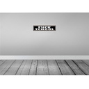 [LA-129602-H] Holzschild 10x46 cm Fuck scholl Bild 2