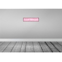 [LA-129610-H] Holzschild 10x46 cm Lust Tempel Herz rosa Bild 2