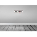 [LA-129624] Blechschild 10x46 cm Just married Ehepaar Bild 2