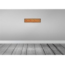 [LA-129629] Blechschild 10x46 cm Seid nett zu letzten Handwerkern Spruch Zitat Bild 2