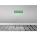 [LA-129634] Blechschild 10x46 cm Kommst du mit auf dumme Gedanken Spruch Zitat Bild 2