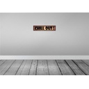 [LA-129680] Blechschild 10x46 cm Chill Out Bild 2