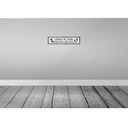 [LA-129703-H] Holzschild 10x46 cm Pfoten Füße bitte hier abtreten Bild 2