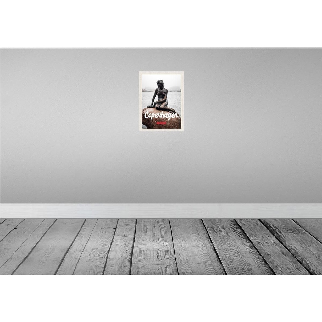 [LA-129761] Blechschild 30x20 cm Copenhagen Denmark Meerjungfrau Bildmotiv Reisemotiv Abenteuer Reisen Urlaub Bild 2