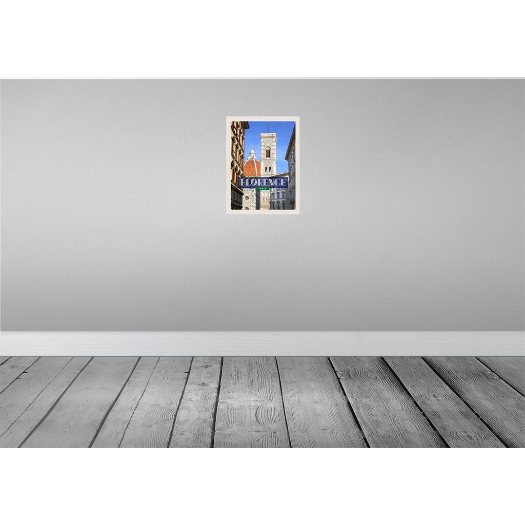 [LA-129786] Blechschild 30x20 cm Florence Italy Toscana Bildmotiv Reisemotiv Abenteuer Reisen Urlaub Bild 2