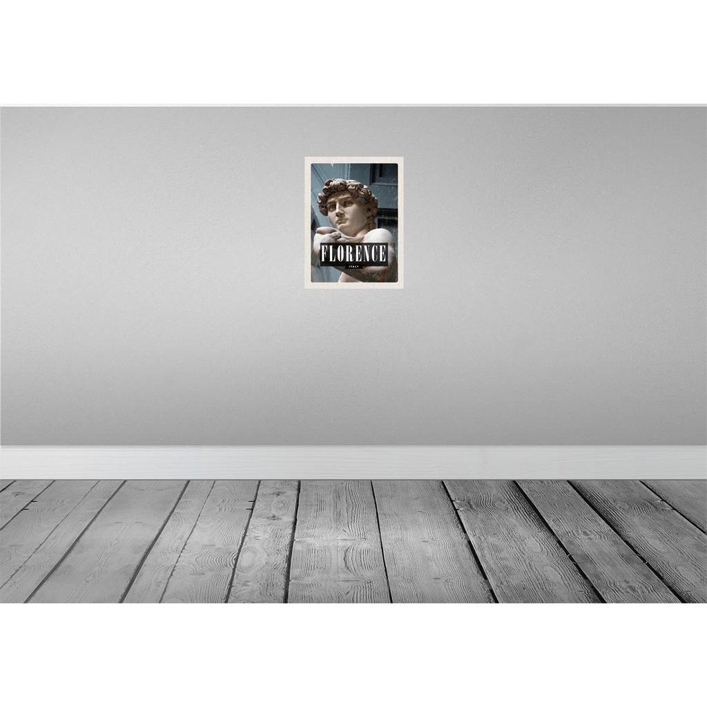 [LA-129792] Blechschild 30x20 cm Florence Italy David Michelangelo Abenteuer Reisen Urlaub Bild 2