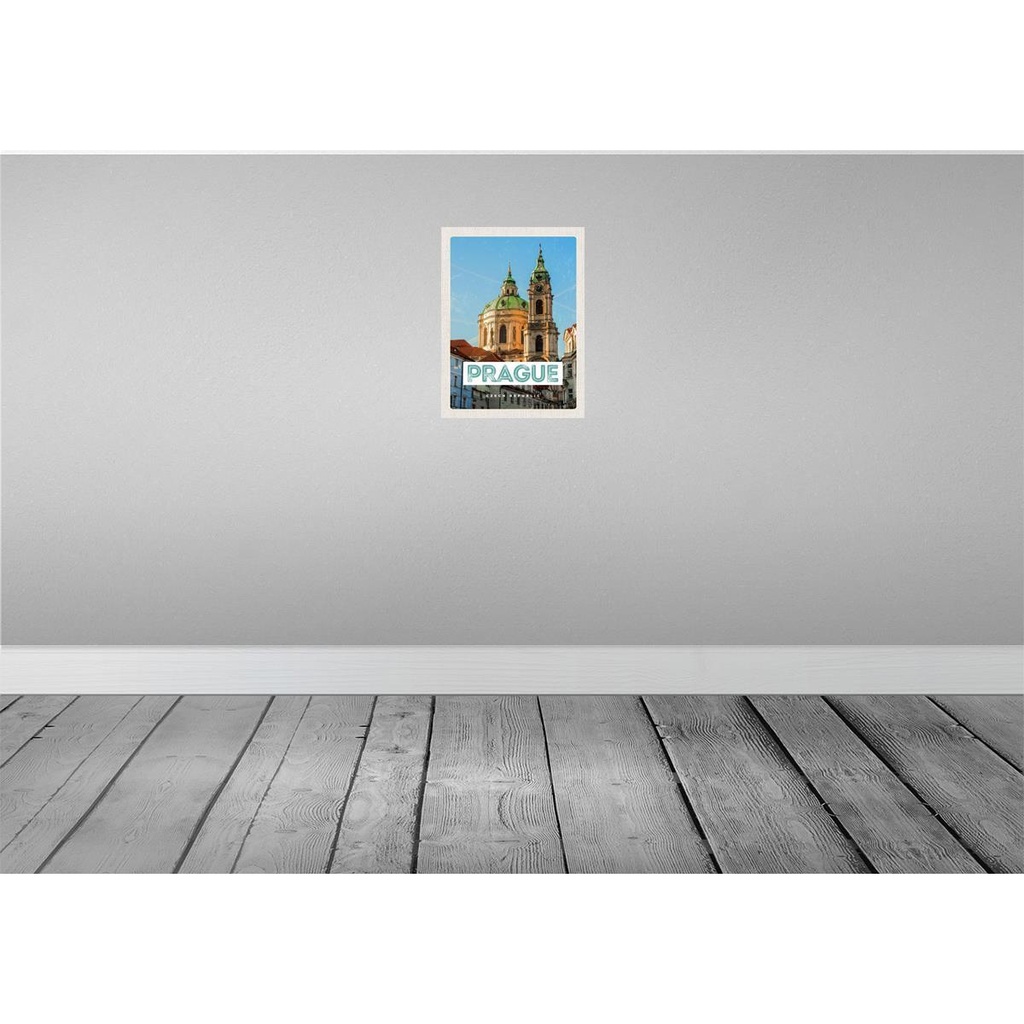 [LA-129865] Blechschild 30x20 cm Prague St. Nikolaus Kirche Kostel Bildmotiv Reisemotiv Abenteuer Reisen Urlaub Bild 2