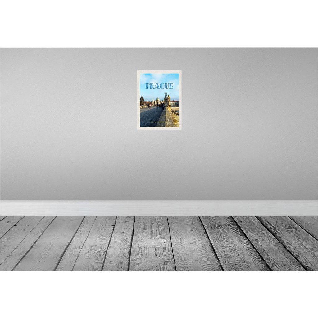 [LA-129870] Blechschild 30x20 cm Prague Tschechien Altstadt Poster Bildmotiv Reisemotiv Abenteuer Reisen Urlaub Bild 2