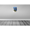 [LA-129895-H] Holzschild 30x20 cm Retro calanque France Meer Berge Natur Bildmotiv Reisemotiv Abenteuer Reisen Bild 2