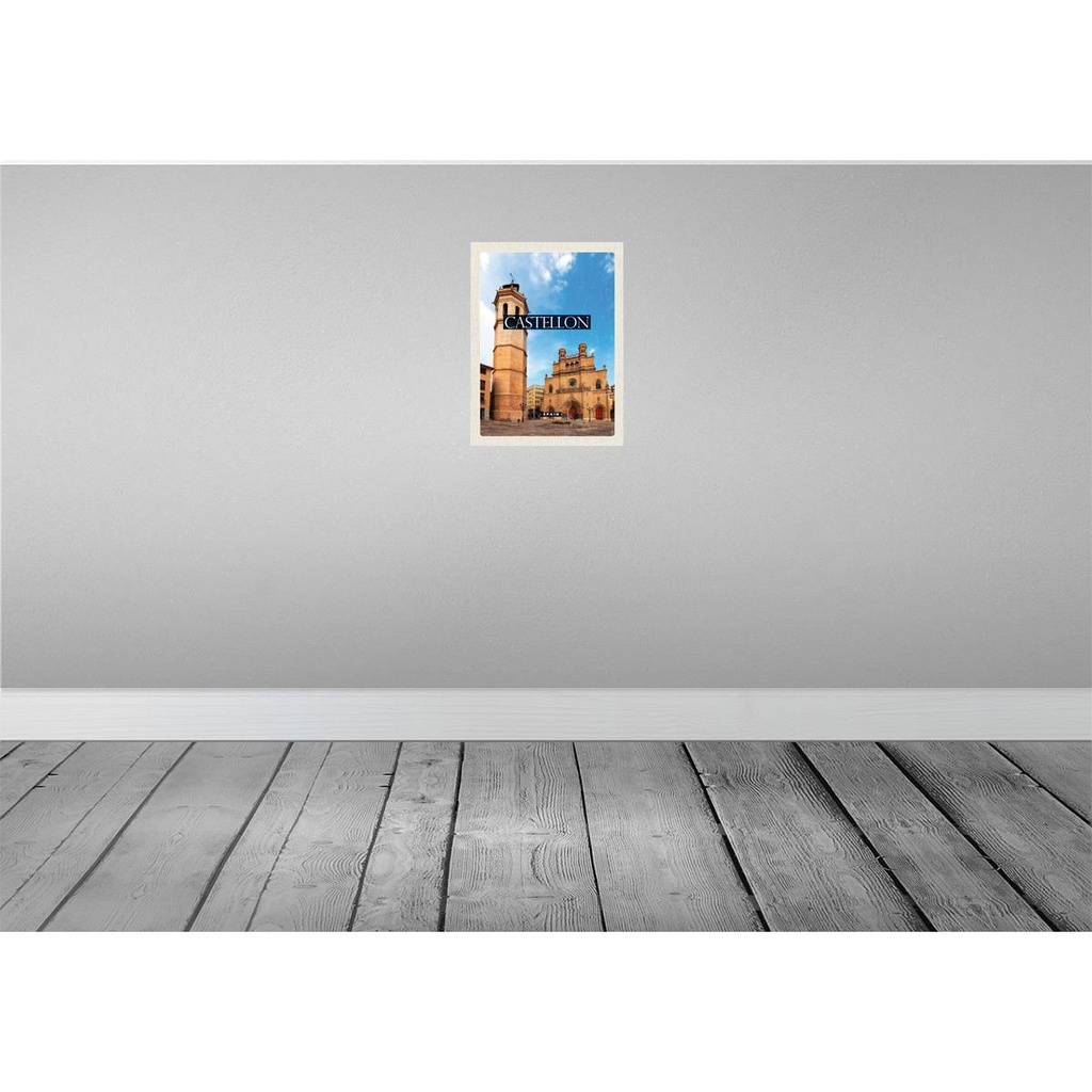 [LA-129900] Blechschild 30x20 cm Retro Castellon Spain Küstenstadt Bildmotiv Reisemotiv Abenteuer Reisen Urlaub Bild 2