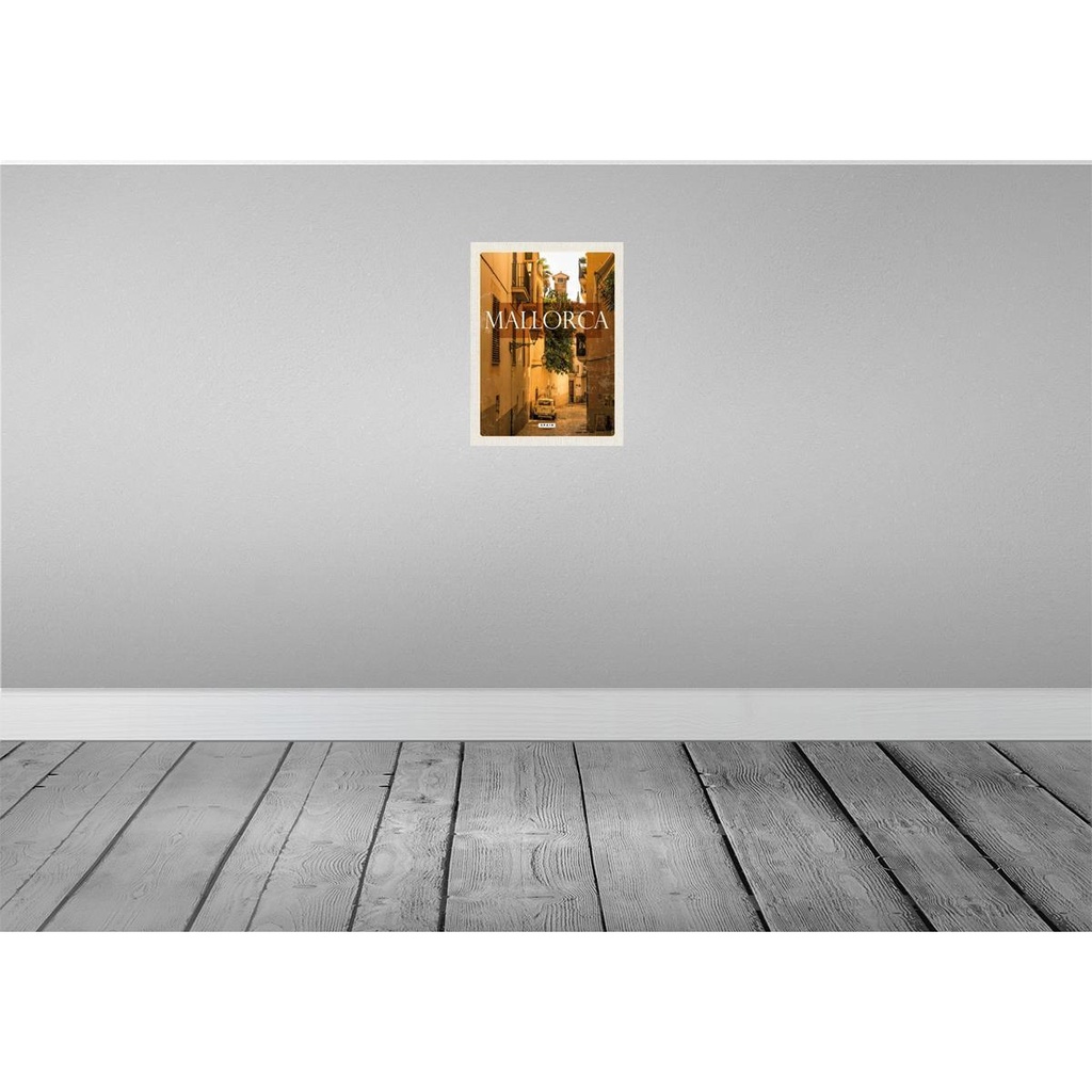 [LA-129930-H] Holzschild 30x20 cm Mallorca Spain Altstadt Palmas Bildmotiv Reisemotiv Abenteuer Reisen Bild 2