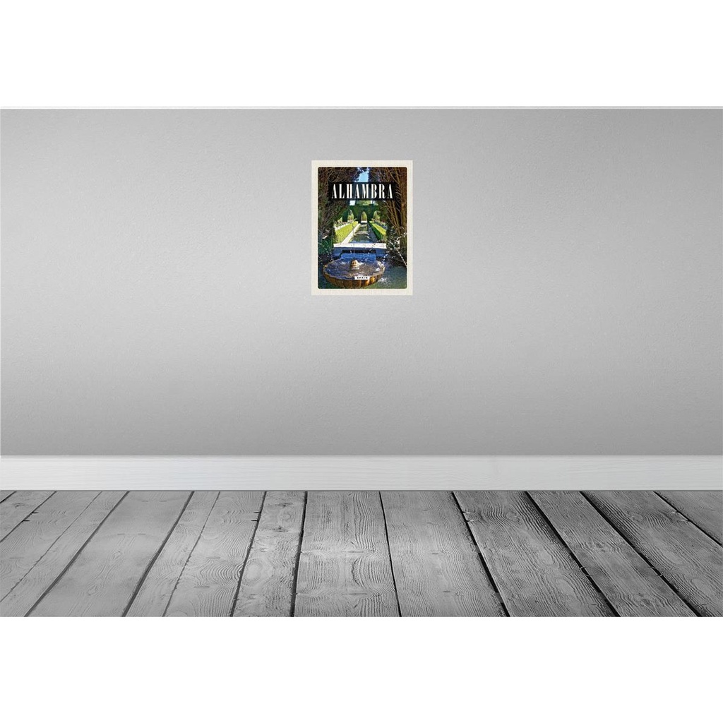[LA-129966-H] Holzschild 30x20 cm Alhambra Spain Spanien Natur Bildmotiv Reisemotiv Abenteuer Reisen Bild 2