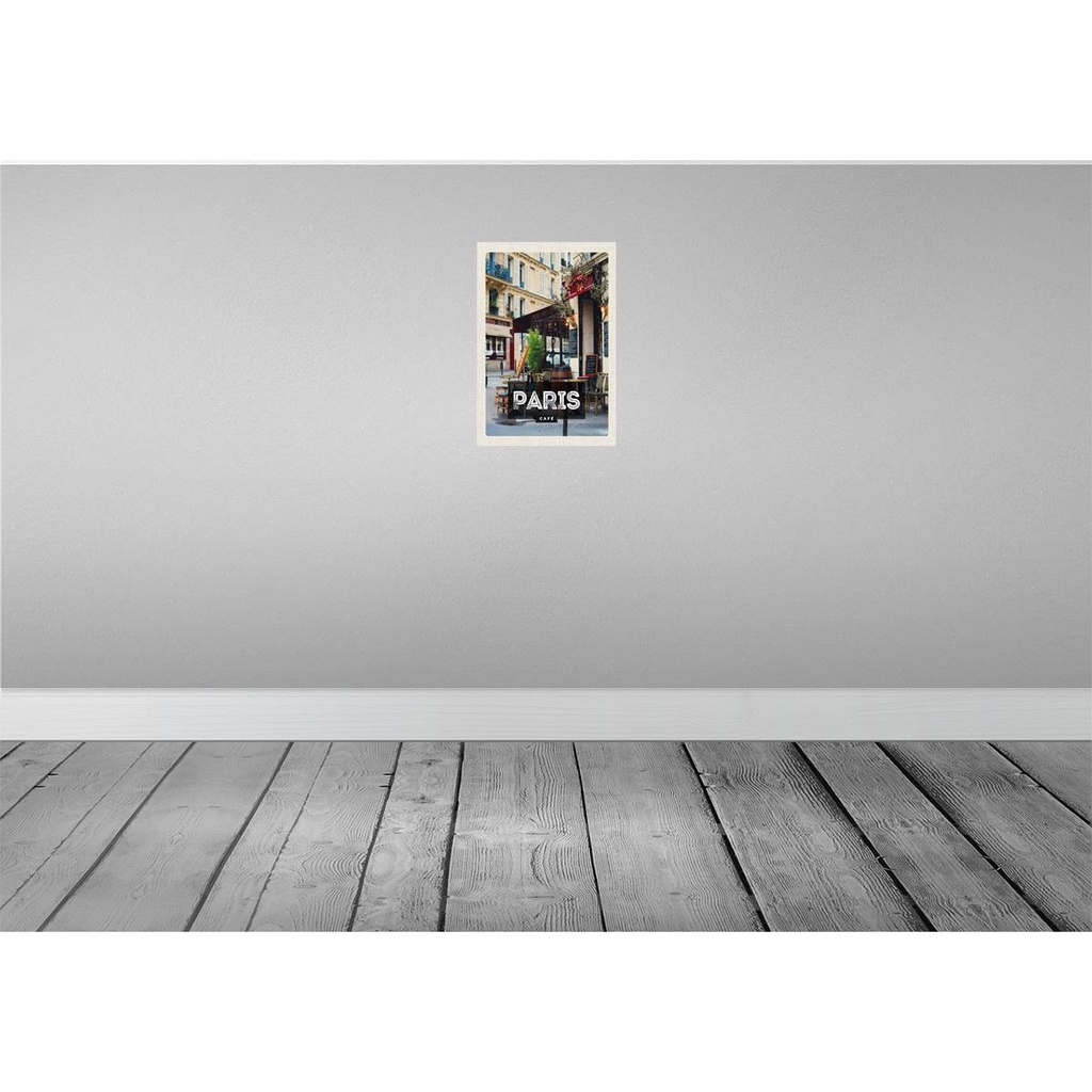 [LA-129980-H] Holzschild 30x20 cm Paris Cafe Reiseziel Poster Bildmotiv Reisemotiv Abenteuer Reisen Bild 2