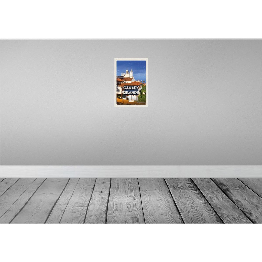 [LA-129981-H] Holzschild 30x20 cm Canara Islands Spain Urlaubsziel Bildmotiv Reisemotiv Abenteuer Reisen Bild 2