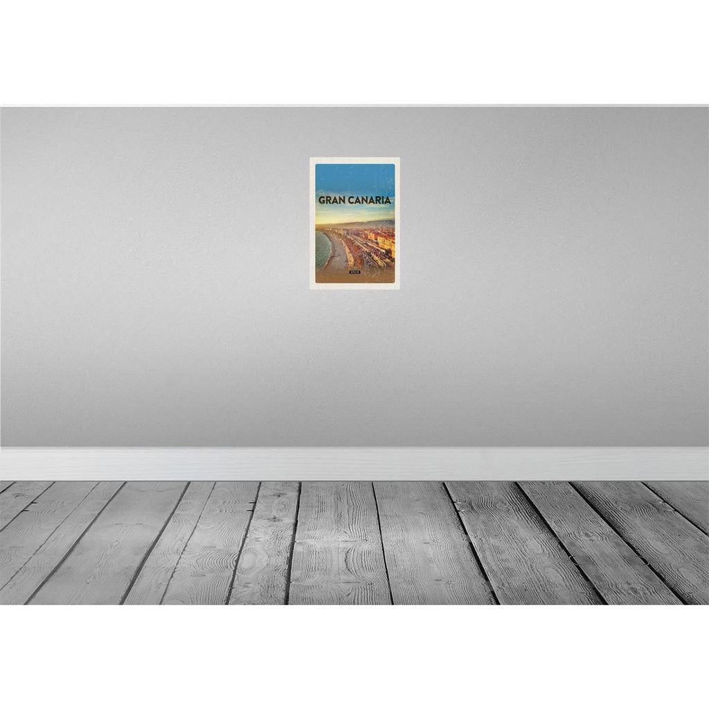 [LA-129993] Blechschild 30x20 cm Gran Canaria Spain Panoramablick Meer Bildmotiv Reisemotiv Abenteuer Reisen Urlaub Bild 2