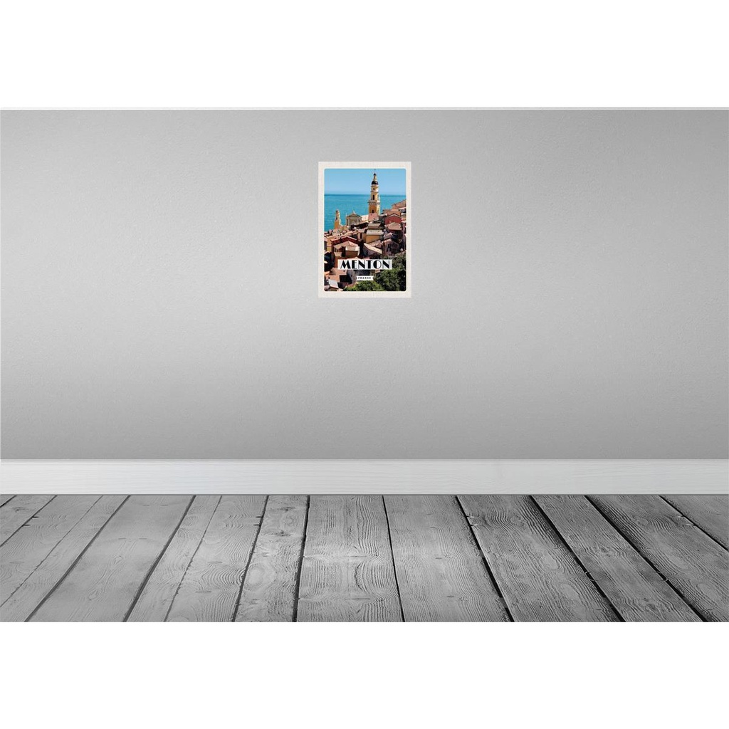 [LA-130007-H] Holzschild 30x20 cm Manton France Meer Urlaub Bildmotiv Reisemotiv Abenteuer Reisen Bild 2