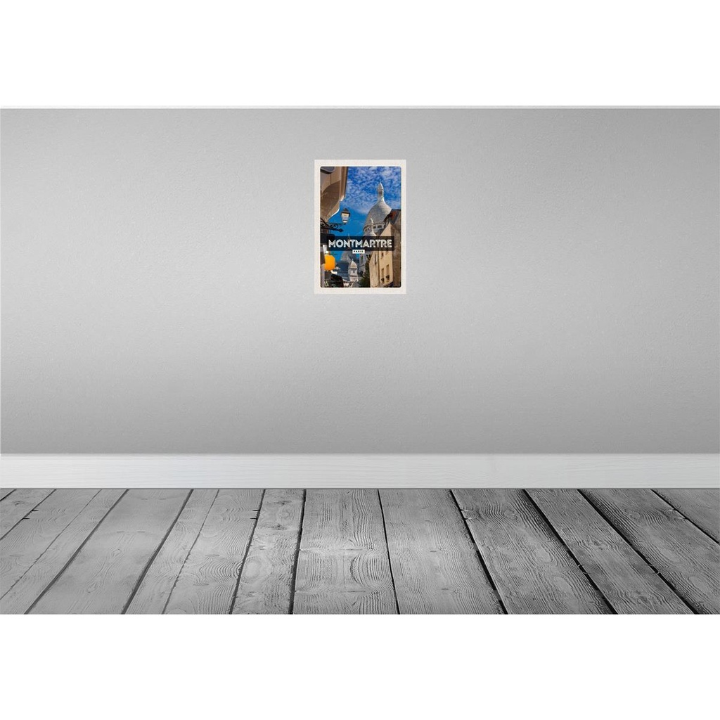 [LA-130010-H] Holzschild 30x20 cm Montmartre Paris Hügel Reiseziel Bildmotiv Reisemotiv Abenteuer Reisen Bild 2