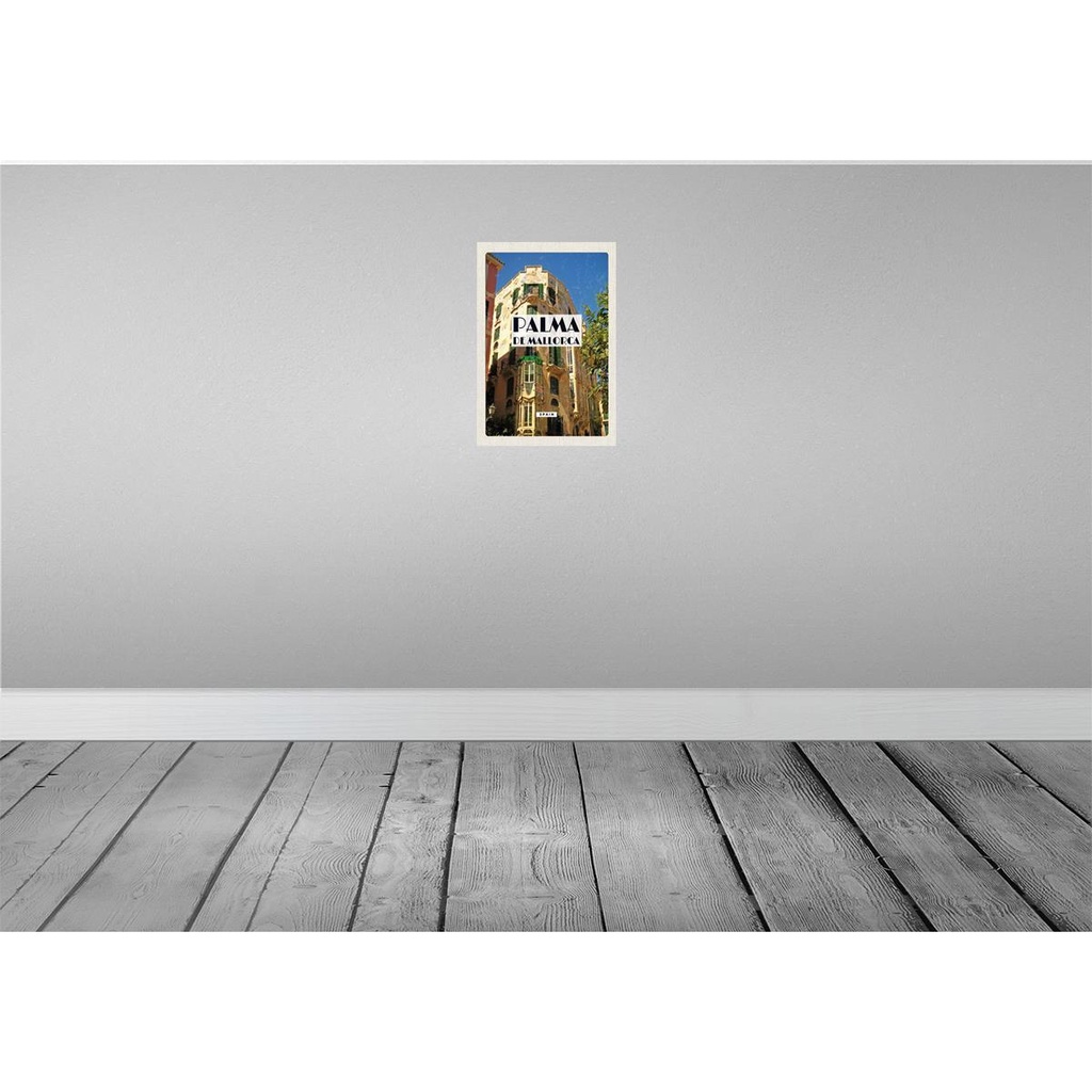[LA-130015] Blechschild 30x20 cm Palma de Mallorca Spain Altstadt Bildmotiv Reisemotiv Abenteuer Reisen Urlaub Bild 2