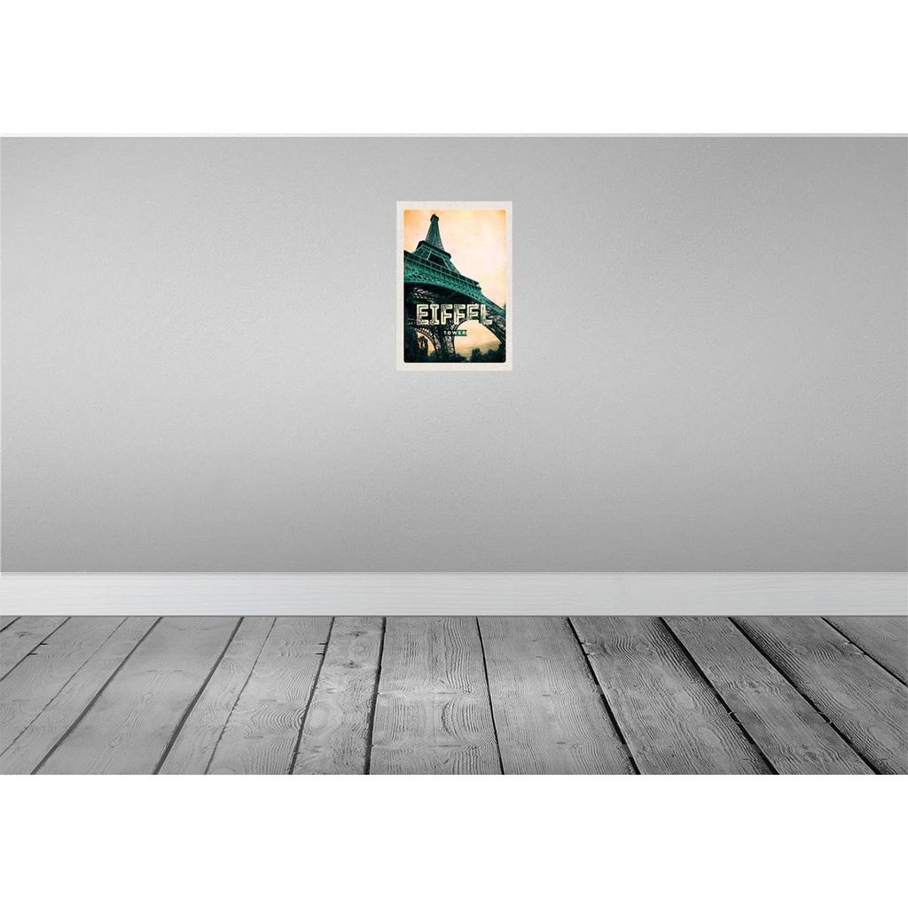 [LA-130051] Blechschild 30x20 cm Eiffel Tower Retro Bild Reiseziel Bildmotiv Reisemotiv Abenteuer Reisen Urlaub Bild 2