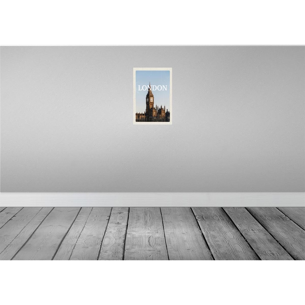 [LA-130056] Blechschild 30x20 cm London UK Big Ben glocke Bildmotiv Reisemotiv Abenteuer Reisen Urlaub Bild 2